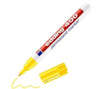 edding 400 permanent marker - yellow - 1 pen - fine round tip 1 mm - waterproof, quick-drying, smear-proof pens - for cardboard, plastic, wood, metal, glass and fabric