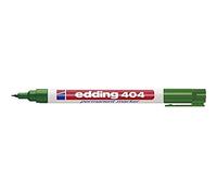 edding 404 permanent marker - green - 1 pen - fine round tip 0.75 mm - waterproof, quick-drying, smear-proof pens - for cardboard, plastic, wood, metal, glass and fabric
