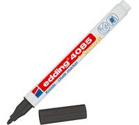 Edding 4085 Chalk Marker - Black - 1 Round Nib 1-2 mm - Fine-Nib Wet Wipe Pen f