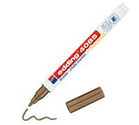 Edding 4085 Chalk Marker - Copper - 1 Round Nib 1-2 mm - Fine-Nib Wet Wipe Pen for Chalkboards, Windows, Glass, Mirrors - Liquid Chalk Marker Pens for Opaque Coverage