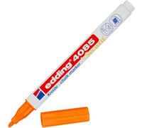 edding 4085 chalk marker - neon-orange - 1 chalk pen - round nib 1-2 mm - fine-nib wet wipe pen for chalkboards, windows, glass, mirrors - liquid chalk marker pens for opaque coverage