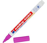 Edding 4085 Chalk Marker - Pink - 1 Chalk Pen - Round Tip 1-2 mm - Fine-Tipped Wet Wipe Pen for Chalkboards, Windows, Glass, Mirrors - Liquid Chalk Marker Pens for Opaque Coverage