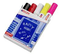 edding 4090 Window Marker - Large Chisel Tip Pack of 5 - Assorted