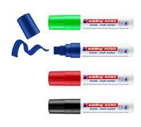 Edding Chalk Marker 4090 Broad Nib Assorted Pk4