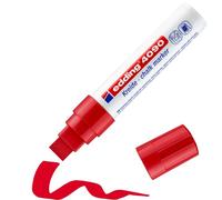 Genuine Edding 4090 Chalk Marker - Red - Chisel Tip 4-15mm - Brand New