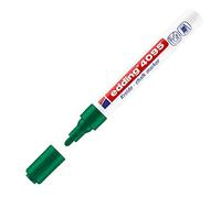 edding 4095 chalk marker - green - 10 chalk pens - round tip 2-3 mm - medium-tipped wet wipe pen for chalkboards, windows, glass, mirrors - liquid chalk marker pens for opaque coverage