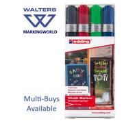Edding 4095 Chalk Marker with Medium Nib - Assorted Colours (Pack of 4)