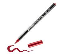 Edding 4200 Porcelain Brush - Karmesin Fibre Tip Pen with Flexible Nib Porcelain Brushpen for Mugs, Ceramic and Oven Safe Glass Painting, Stroke Width 1 - 4 mm