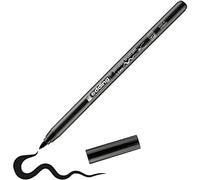 edding 4200 porcelain brush pen - black - 1 pen - brush tip 1-4 mm - felt-tip pen for painting and decorating ceramics, porcelain - dishwasher-safe, lightfast ink, quick-drying
