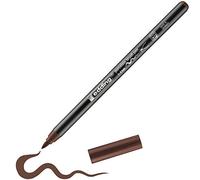 edding 4200 porcelain brush pen - brown - 1 pen - brush nib 1-4 mm - felt-nib pen for painting and decorating ceramics, porcelain - dishwasher-safe, lightfast ink, quick-drying