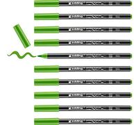 edding 4200 porcelain brush pen - light green - 10 pens - brush tip 1-4 mm - felt-tip pen for painting and decorating ceramics, porcelain - dishwasher-safe, lightfast ink, quick-drying
