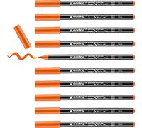 edding 4200 porcelain brush pen - orange - 10 pens - brush tip 1-4 mm - felt-tip pen for painting and decorating ceramics, porcelain - dishwasher-safe, lightfast ink, quick-drying