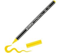 edding 4200 porcelain brush pen - yellow - 1 pen - brush tip 1-4 mm - felt-tip pen for painting and decorating ceramics, porcelain - dishwasher-safe, lightfast ink, quick-drying
