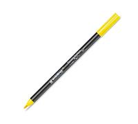 Edding BrushPen - Box of 10 Colouring Pens with Brush Tip for Porcelain Yellow