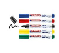 Edding 4500 Textile Marker Set Of 5 Assorted