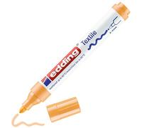 edding 4500 textile marker - light orange - 1 pen - round nib 2-3 mm - permanent fabric markers for drawing on textiles, wash-resistant up to 60 °C - marker pens for fabric lettering