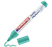 edding 4500 textile marker - pale green - 1 pen - round nib 2-3 mm - permanent fabric markers for drawing on textiles, wash-resistant up to 60 °C - marker pens for fabric lettering