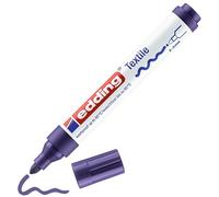 edding 4500 Fabric Marker – Textile T-Shirt Pen Violet 2-3 mm (Box of 10)