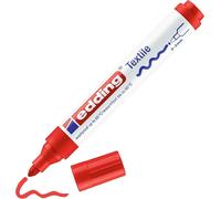 Edding 4500 TEXTILE T-SHIRT FABRIC PEN RED MARKER PEN 2 - 3mm Line