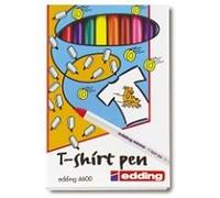 Edding 4600 T Shirt Pen Set - 10 Colours for Fabric