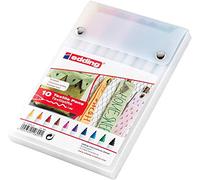 edding Textile Marker 4600 – T-Shirt Fabric Pens, Bullet Tip, Assorted Pack of 10