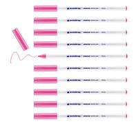 edding 4600 textile pen - pink - box of 10 - round nib 1 mm - permanent fabric pens for drawing on textiles, wash-resistant to 60 °C - fabric pen