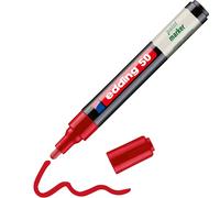 Edding 50 EcoLine Marker Pens - Red - 1 Pen - Round Tip 2-3mm - Water Based Ink