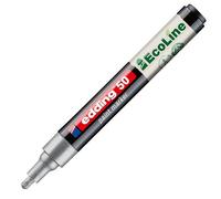 edding 50 EcoLine paint marker - silver - 1 pen - round nib 2-3 mm - water-based ink, highly opaque & waterproof - pen for glass, stone, wood, plastic and paper