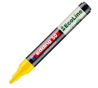 edding 50 EcoLine paint marker - yellow - 1 pen - round nib 2-3 mm - water-based ink, highly opaque & waterproof - pen for glass, stone, wood, plastic and paper