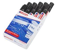 Edding 500 Chisel Tip Permanent Marker Large Black (Pack of 10) 500-001