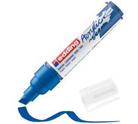 edding 5000 acrylic marker broad - blue - 1 waterproof acrylic paint marker - chisel nib 5-10 mm - acrylic paint pen for drawing on canvas, art paper and wood - acrylic markers for pebbles