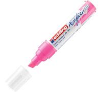 edding 5000 acrylic marker broad - neon-pink - 1 waterproof acrylic paint marker - chisel tip 5-10 mm - acrylic paint pens for drawing on canvas, art paper and wood - acrylic markers for pebbles