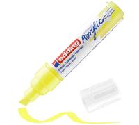 edding 5000 acrylic marker broad - neon-yellow - 1 waterproof acrylic paint marker - chisel tip 5-10 mm - acrylic paint pens for drawing on canvas, art paper and wood - acrylic markers for pebbles