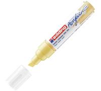 edding 5000 acrylic marker broad - pastel-yellow - 1 waterproof acrylic paint marker - chisel nib 5-10 mm - acrylic paint pen for drawing on canvas, art paper and wood - acrylic markers for pebbles