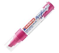 edding 5000 acrylic marker broad - pink - 1 waterproof acrylic paint marker - chisel tip 5-10 mm - acrylic paint pens for drawing on canvas, art paper and wood - acrylic markers for pebbles