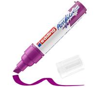 edding 5000 acrylic marker broad - purple - 1 waterproof acrylic paint marker - chisel nib 5-10 mm - acrylic paint pen for drawing on canvas, art paper and wood - acrylic markers for pebbles