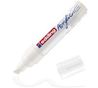 edding 5000 acrylic marker broad - white - 1 waterproof acrylic paint marker - chisel tip 5-10 mm - acrylic paint pens for drawing on canvas, art paper and wood - acrylic markers for pebbles