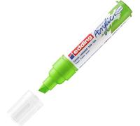 edding 5000 acrylic marker broad - yellow-green - 1 waterproof acrylic paint marker - chisel nib 5-10 mm - acrylic paint pen for drawing on canvas, art paper and wood - acrylic markers for pebbles