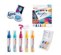 Edding 5000 Acrylic Marker Chisel Tip 5-10Mm Line Assorted Abstract Colours Pack