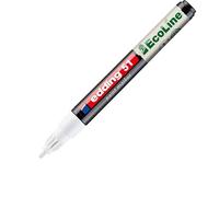 edding 51 EcoLine paint marker - white - 1 pen - round nib 1-2 mm - water-based ink, highly opaque & waterproof - pen for glass, stone, wood, plastic and paper