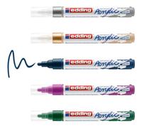 edding 5100 acrylic marker - green purple blue silber gold - acrylic paint marke