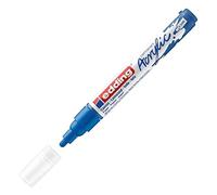 edding 5100 acrylic marker medium - dark-blue - 1 waterproof acrylic paint marker - round nib 2-3mm - acrylic paint pen for drawing on canvas, art paper and wood - acrylic markers for pebbles