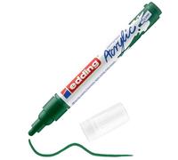edding 5100 acrylic marker medium - green - 1 waterproof acrylic paint marker - round nib 2-3mm - acrylic paint pen for drawing on canvas, art paper and wood - acrylic markers for pebbles