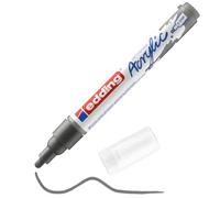 edding 5100 acrylic marker medium - grey - 1 waterproof acrylic paint marker - round tip 2-3mm - acrylic paint pens for drawing on canvas, art paper and wood - acrylic markers for pebbles