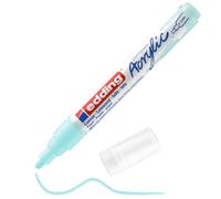 edding 5100 acrylic marker medium - pastel-blue - 1 waterproof acrylic paint marker - round tip 2-3mm - acrylic paint pens for drawing on canvas, art paper and wood - acrylic markers for pebbles
