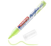 edding 5100 acrylic marker medium - pastel-green - 1 waterproof acrylic paint marker - round nib 2-3mm - acrylic paint pen for drawing on canvas, art paper and wood - acrylic markers for pebbles