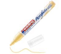 edding 5100 acrylic marker medium - pastel-yellow - 1 waterproof acrylic paint marker - round nib 2-3mm - acrylic paint pen for drawing on canvas, art paper and wood - acrylic markers for pebbles
