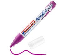 edding 5100 acrylic marker medium - purple - 1 waterproof acrylic paint marker - round nib 2-3mm - acrylic paint pen for drawing on canvas, art paper and wood - acrylic markers for pebbles