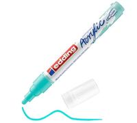 edding 5100 acrylic marker medium - turquoise - 1 waterproof acrylic paint marker - round nib 2-3mm - acrylic paint pen for drawing on canvas, art paper and wood - acrylic markers for pebbles
