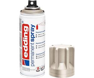 Edding 5200 Permanent Acrylic Paint - Champagne Gold, 200 ml - Aerosol Spray for Glass, Metal, Wood, Ceramic, Plastic, Canvas